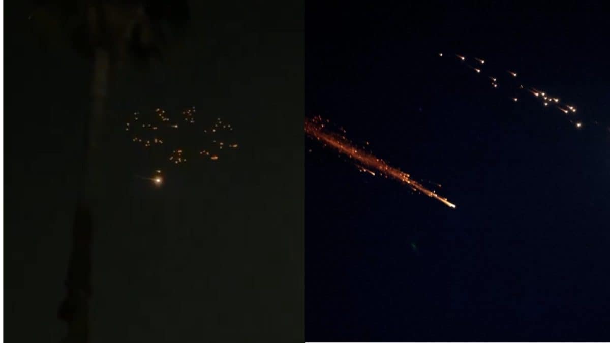 Video Shows Iranian Missiles With Cluster Warhead Over Israel, IDF Says 150 Carried Submunitions