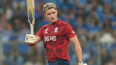 Jacob Bethell celebrates after scoring century in 45 balls. (Picture Credit: AP)
