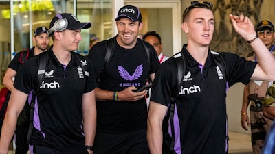 Jamie Smith with his England teammates (PTI)