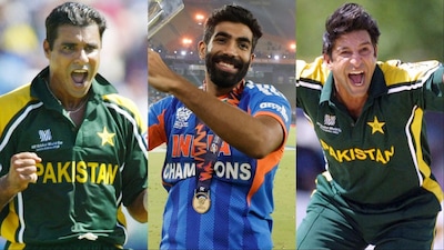 Jasprit Bumrah is combination of Wasim Akram and Waqar Younis. (Picture Credit: AFP, X/@BCCI)