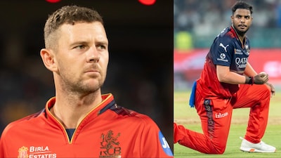 Josh Hazlewood and Yash Dayal. (Sportzpics)