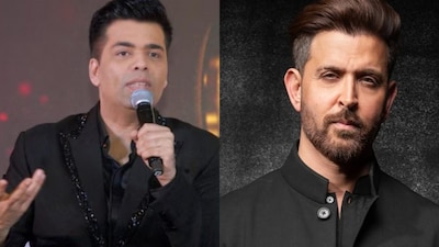Hrithik Roshan sought production advice from Karan Johar at the event. 