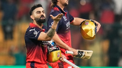 Virat Kohli sending a flying kiss for Anushka Sharma after IPL match (AP)