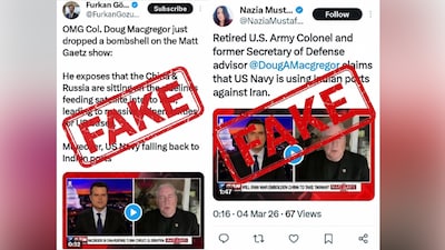 The government dismissed viral reports claiming US warships were using Indian naval facilities to launch strikes on Iran. (IMAGE: X)