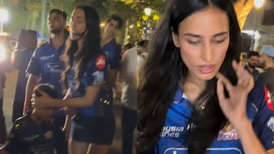 Mahieka Sharma was seen shielding Hardik Pandya’s son Agastya from paparazzi, asking photographers to avoid flashes and maintain distance.