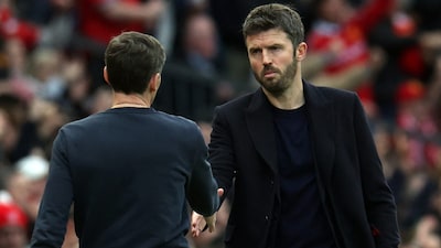 Man United boss Michael Carrick showed his composure and class with his response to Scholes' comment (AFP)