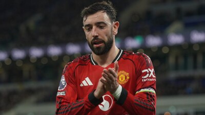 Man United's Bruno Fernandes (AP)