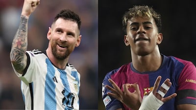 Lionel Messi and Lamine Yamal were anticipated to clash in late March.(Instagram, AP)