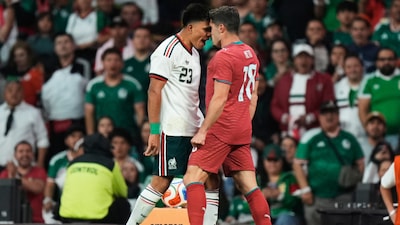 Mexico and Portugal played out a 0-0 draw at the Estadio Azteca (AP)