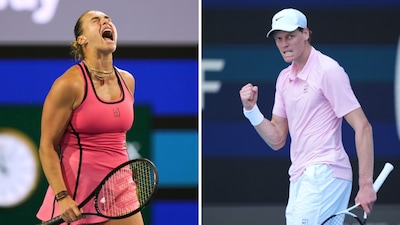 Aryna Sabalenka and  Jannik Sinner at Miami Open (AP)
