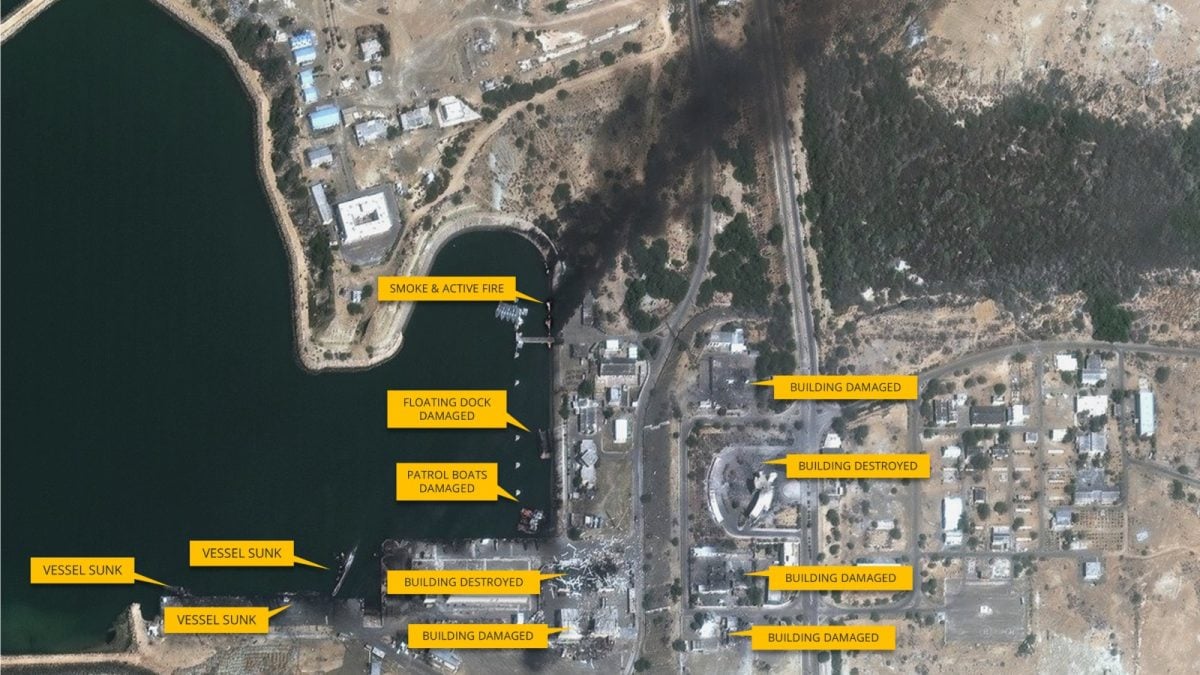 Satellite Images Show Ships Sunk, Major Damage At Iran’s Konarak Naval Base After Strikes