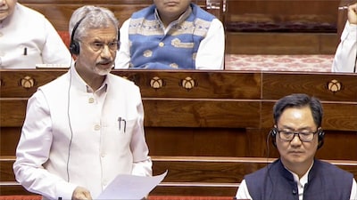 External Affairs Minister S Jaishankar speaks in the Rajya Sabha (Photo: PTI)