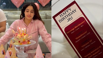 Janhvi Kapoor marked her birthday with an intimate dinner with family and friends. 