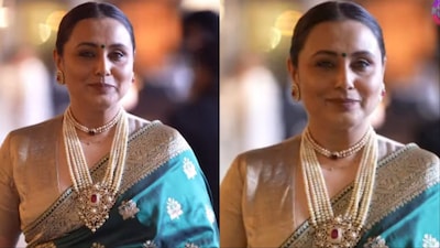 Rani Mukerji at Eka Lakhani's reception in Mumbai. 
