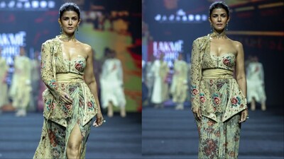 Nimrat Kaur for Jajaabor on Day 3 Lakmē Fashion Week X FDCI.
