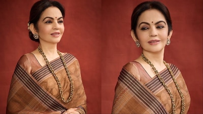 Nita Ambani wore a n Ikat saree by Swadesh weaver Shri Harishankar Meher.
