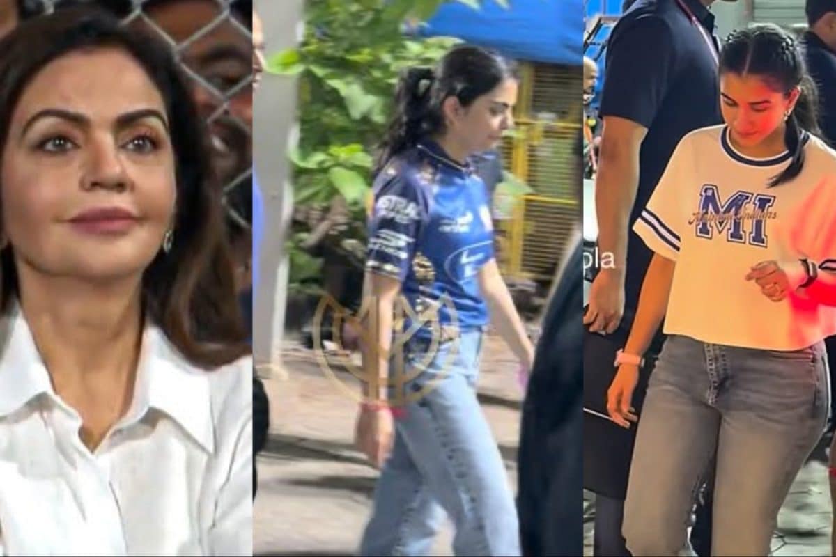Nita Ambani, Isha Ambani, And Radhika Merchant Serve Casual-Chic Goals For Mumbai Indians Match