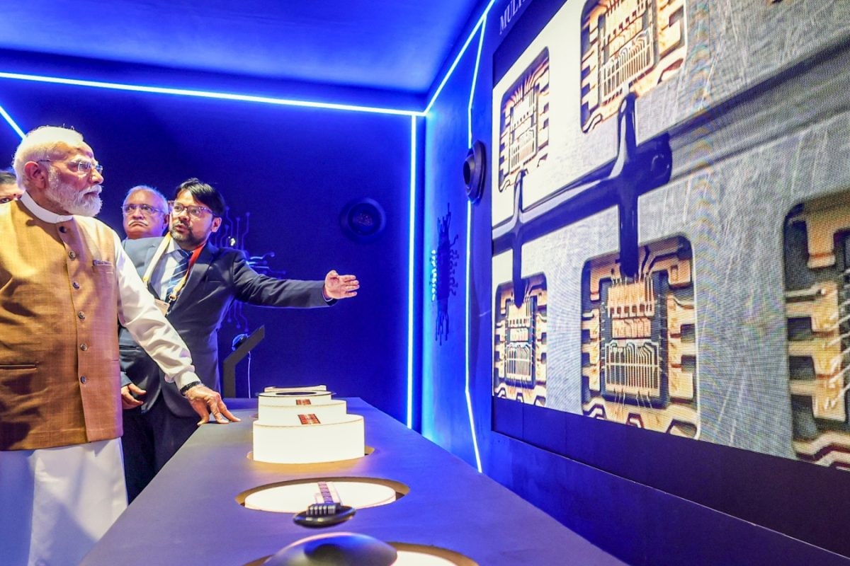 PM Modi Inaugurates Semiconductor Plant In Gujarat, Says India Becoming A Global Chip Supplier