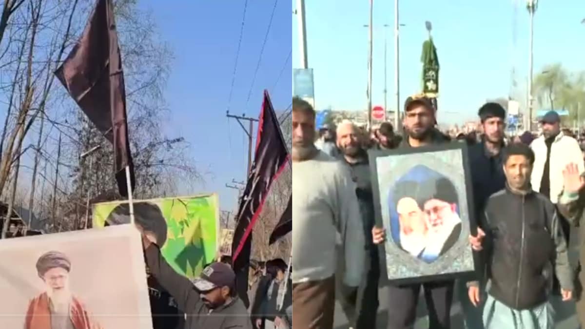 Protests Erupt In Jammu & Kashmir Over Khamenei's Death; Mehbooba, Mirwaiz Denounce Israeli Strikes