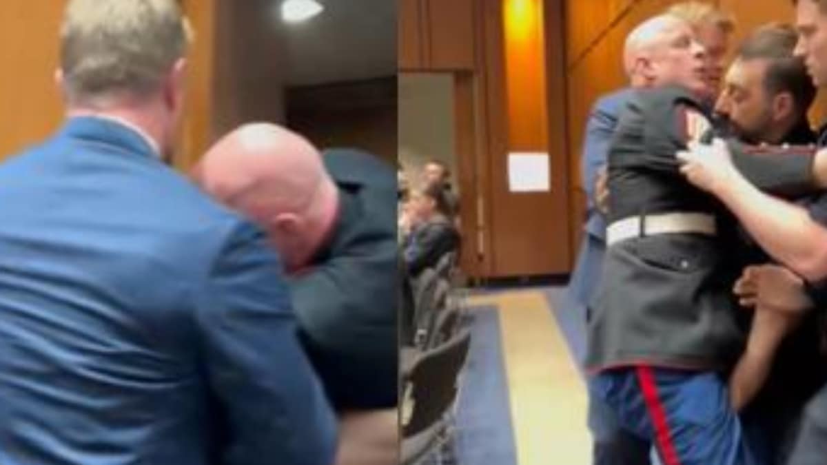 US Senator Breaks Hand Of Former Marine Protesting Against Military Action In Iran | Video