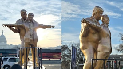 The installation comes amid renewed scrutiny over newly released US Justice Department records linked to the Epstein investigation. (X)