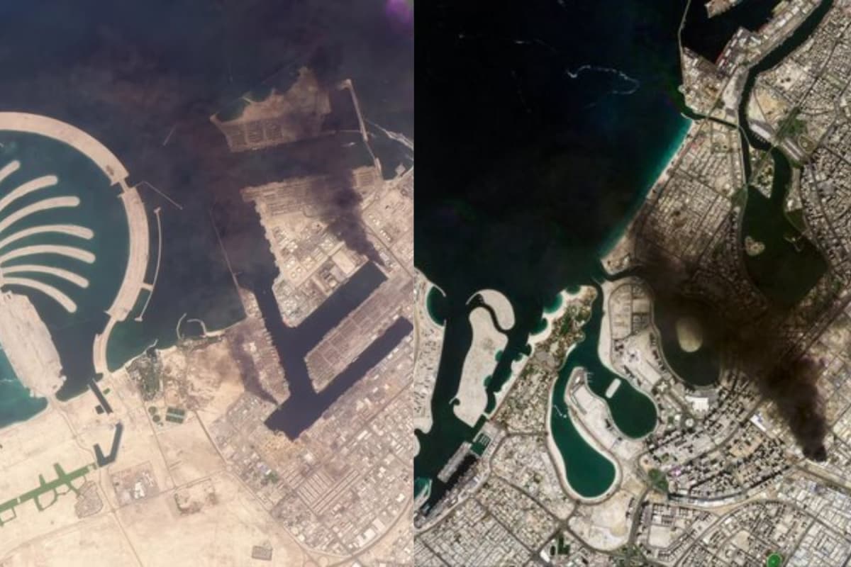 Glittering Skyline To Smoke Plumes: Before-After Satellite Images Reveal Impact Of Iran Attacks On Dubai