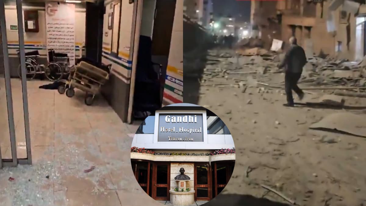 Israeli Strikes Hit Tehran's Gandhi Hospital; Videos Show Chaos And Damage Inside