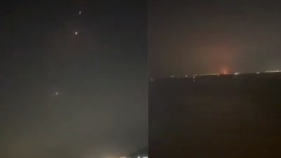 Video Shows Iranian Strike Breaking Through US interceptors. (X)