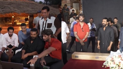 Cricketer Tilak Varma Meets Ram Charan On Peddi Sets, Praises High-Octane Sports Scenes | Watch