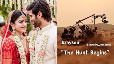 Rashmika Mandanna resumes Mysaa shoot after wedding with Vijay Deverakonda.