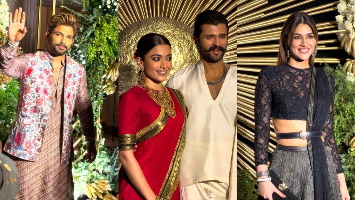 Rashmika Mandanna-Vijay Deverakonda Reception LIVE: Allu Arjun Makes Dashing Entry, Kriti Sanon Stuns In Black