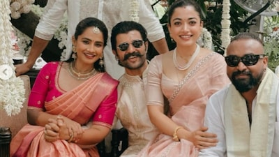 Rashmika Mandanna Sits On Vijay Deverakonda’s Lap In A Viral Photo From A Wedding, Fans Call Them Cute