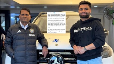 Rinku Singh remembers late father in emotional social media post. (Picture Credit: Instagram/@rinkukumar12)