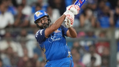 Rohit Sharma becomes first Indian to hit 550 sixes in T20s. (Picture Credit: AP)