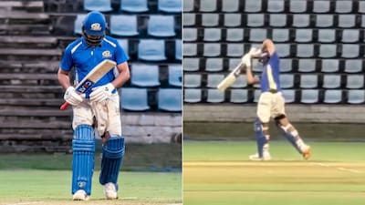 Rohit Sharma sweats it out in Mumbai Indians training kit