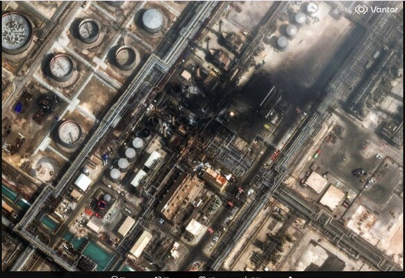 Satellite Images Reveal Damage At Saudi Oil Giant After Iranian Drone Strike | WATCH Satellite Images Reveal Damage At Saudi Oil Giant After Iranian Drone Strike | WATCH