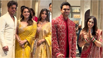 Shah Rukh, Gauri and Suhana Khan’s elegant ethnic looks at Arjun Tendulkar’s wedding are perfect inspiration for wedding season style.