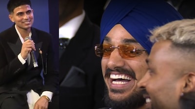 Shubman Gill and Arshdeep Singh at BCCI Naman Awards.(PC: JioStar)