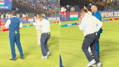 Sunil Gavaskar puts the dancing shoes on after India's win