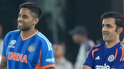 Team India head coach Gautam Gambhir and skipper  Suryakumar Yadav (PTI)