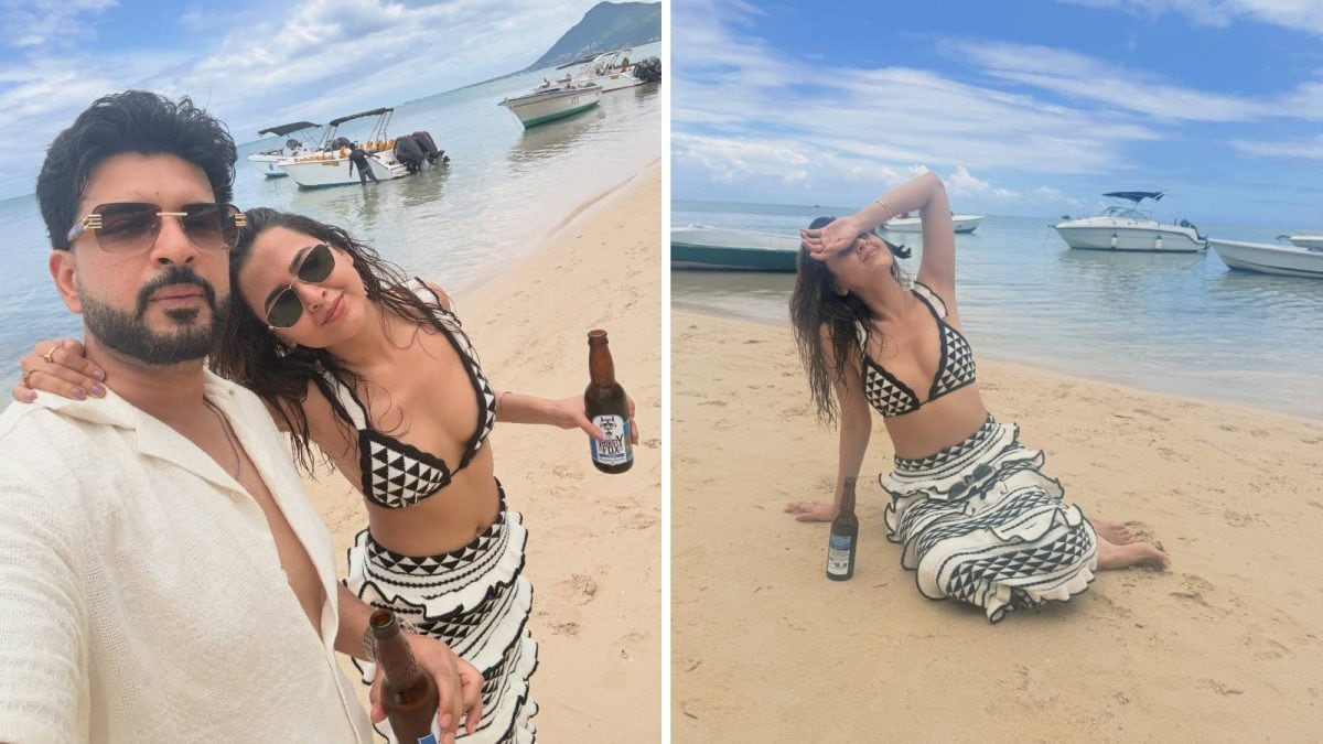 Love Sparks on the Sands: Tejasswi Prakash and Karan Kundrra's Mauritius Romance Captured on Instagram