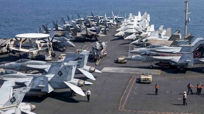 The United States currently has two aircraft carriers deployed in the Middle East. (AFP file photo)