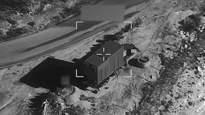 Screengrab of the video shared by U.S. Central Command. (X/@CENTCOM)