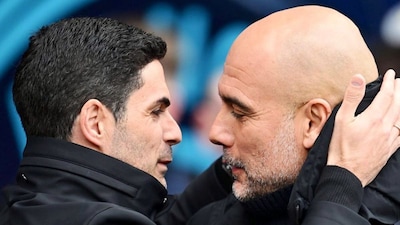 Mikel Arteta, Pep Guardiola. (X) 
