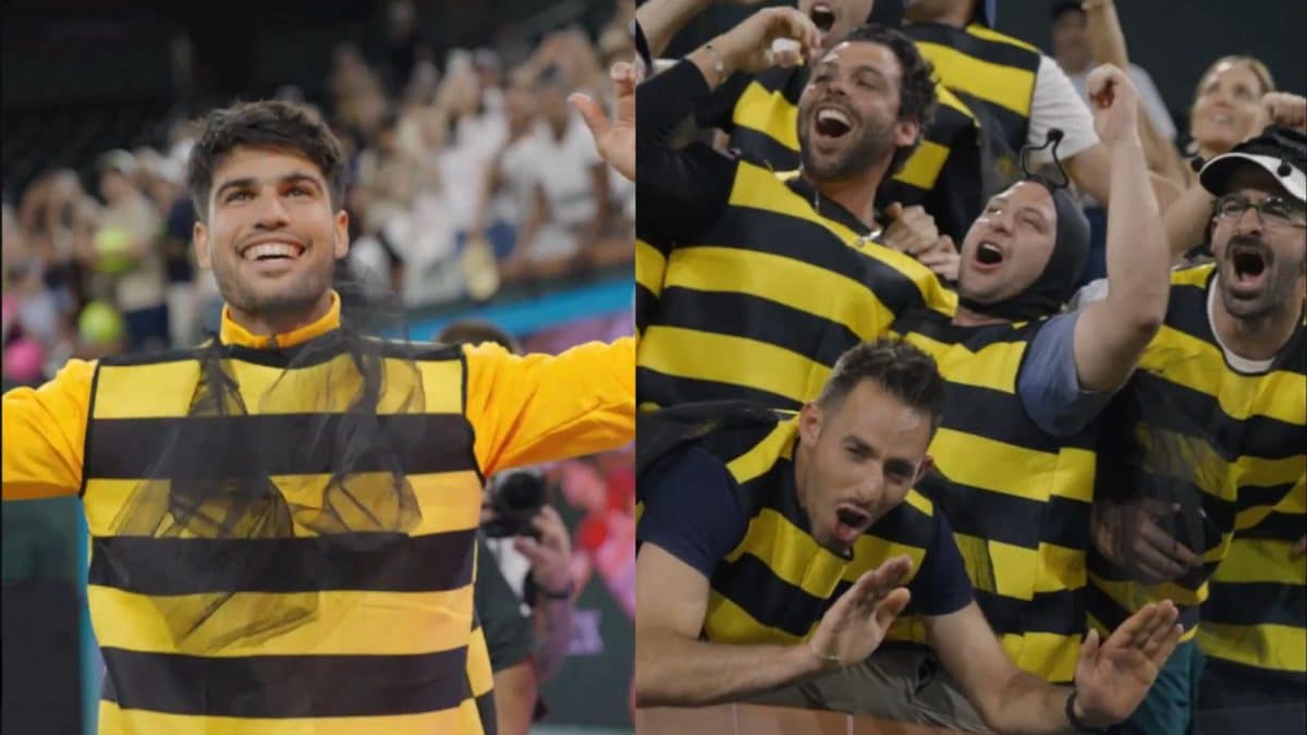 Carlos Alcara-Buzz! World No.1 Celebrates Win Over Norrie In Bee-Suit | Watch