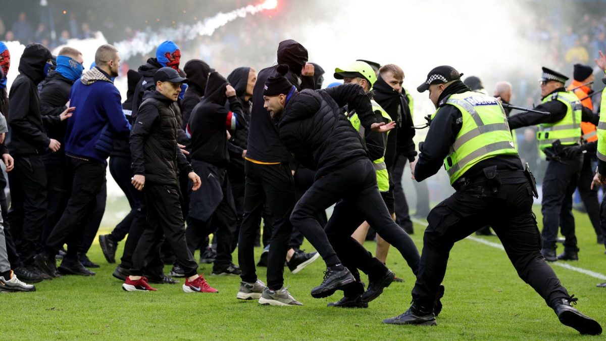 'Fan Clash On The Grass' Ensues After Celtic Down Rangers In Old Firm Scottish Cup Quarters