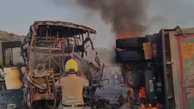 A visual from the accident site in Andhra Pradesh (Credits: News18) 