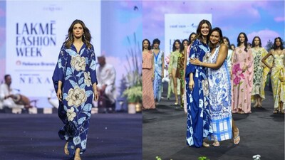 Diana Penty Brings Blue Drama To Lakmé Salon X Verandah’s INDIGENE Showcase At Lakmé Fashion Week