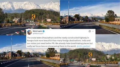 'India Needs Better PR': Viral Post Says Kangra Highway Rivals Foreign Destinations, Shows Gorgeous View Of The Snowy Dhauladhars