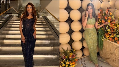 Rasha Thadani Is The Perfect Muse In Roseroom Pastels And Rohit Gandhi–Rahul Khanna Couture